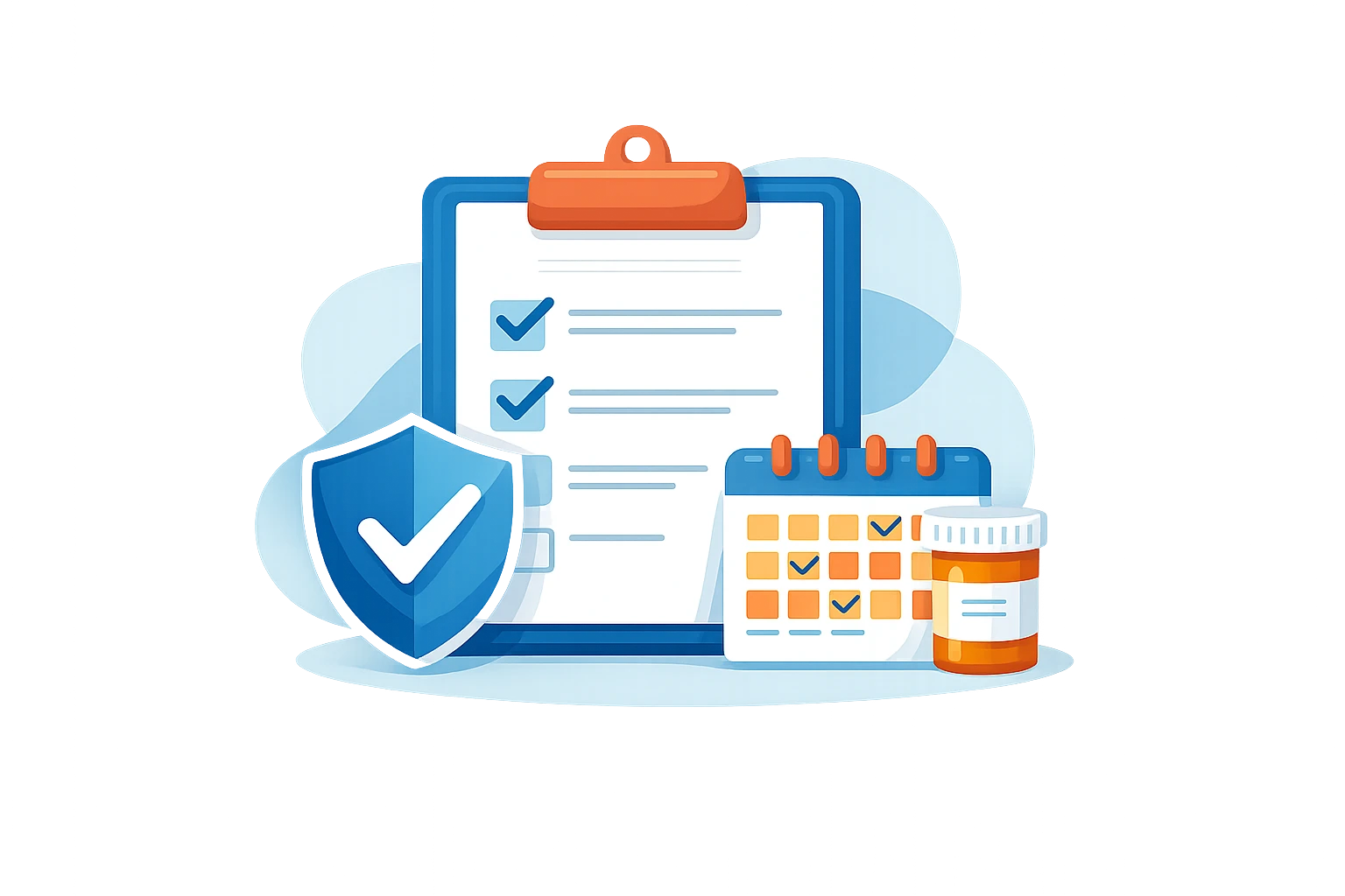 Psychiatric medication management service - professional icon illustrating medication treatment